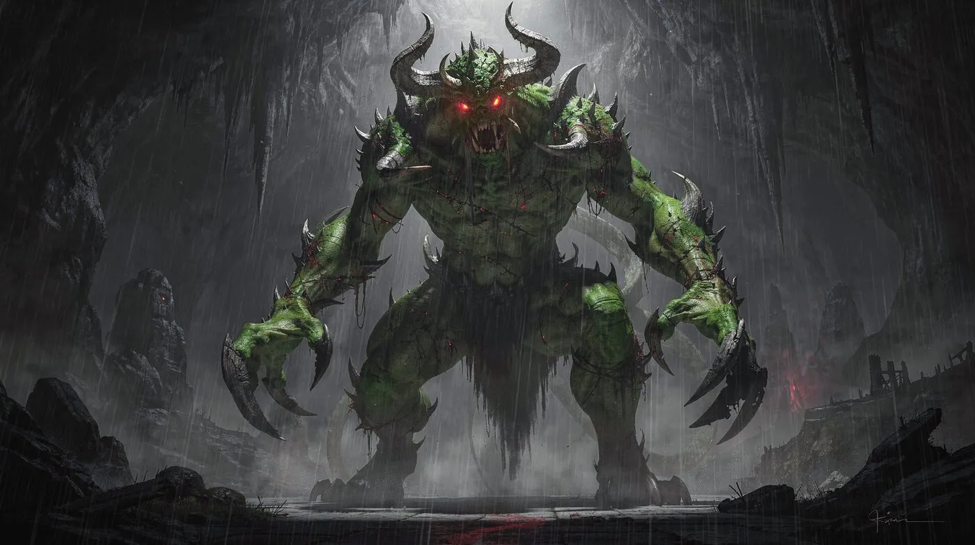 Монстр Flux.2 Pro после редактирования цвета