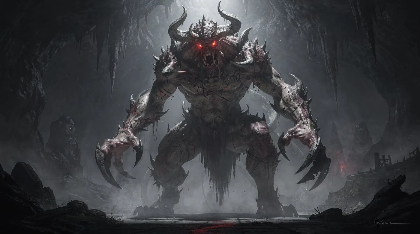 Монстр сгенерированный Flux.2 Pro