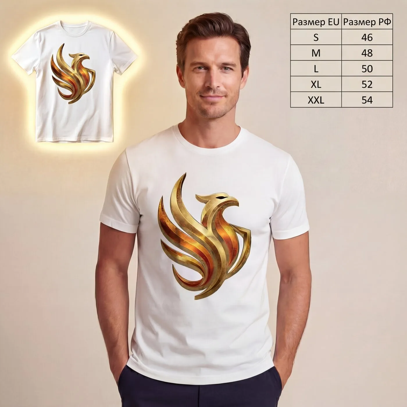 Карточка товара с размерной сеткой